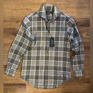 NWT Polo Ralph Lauren Flannel Shirt Grey XS